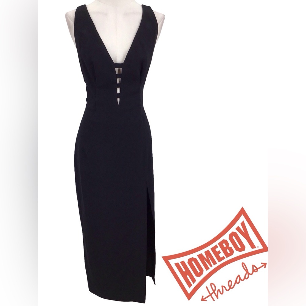 NWT- Rex Lester Elegant Black Backless Dress Size 10